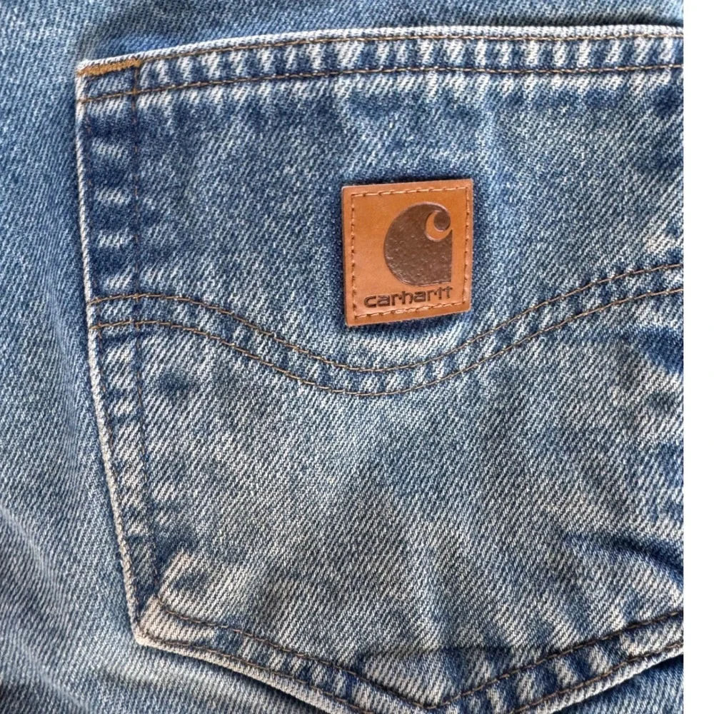 Carhartt B17-DST Relaxed Fit Straight Leg Denim Jeans Blue Mens 35x32 Workwear